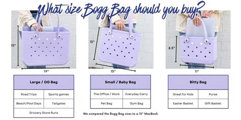 bogg bag size reference.